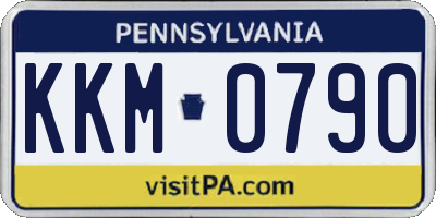 PA license plate KKM0790