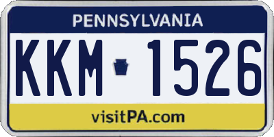 PA license plate KKM1526