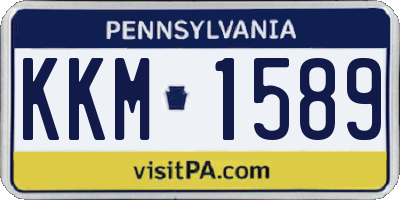 PA license plate KKM1589