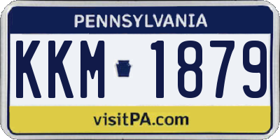 PA license plate KKM1879
