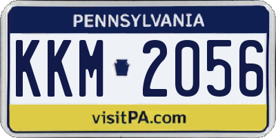PA license plate KKM2056