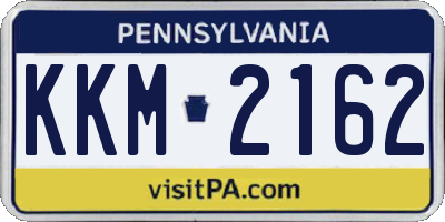PA license plate KKM2162