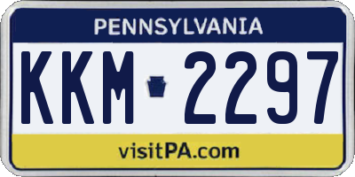 PA license plate KKM2297