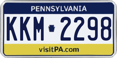 PA license plate KKM2298