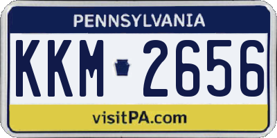 PA license plate KKM2656