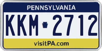 PA license plate KKM2712