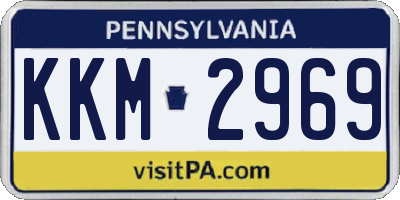PA license plate KKM2969
