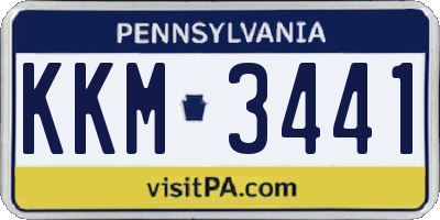 PA license plate KKM3441