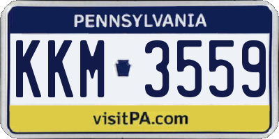 PA license plate KKM3559