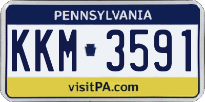 PA license plate KKM3591