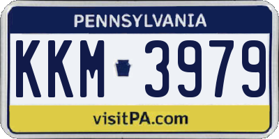 PA license plate KKM3979