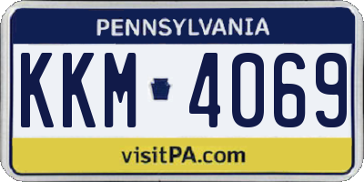 PA license plate KKM4069