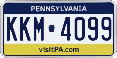 PA license plate KKM4099
