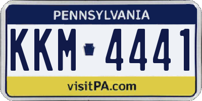PA license plate KKM4441