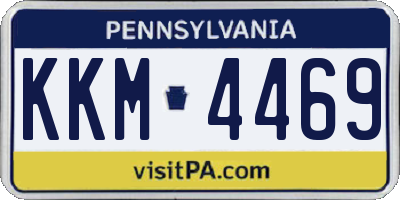 PA license plate KKM4469