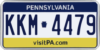 PA license plate KKM4479
