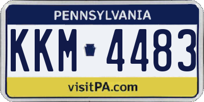 PA license plate KKM4483