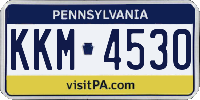 PA license plate KKM4530