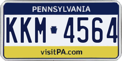 PA license plate KKM4564