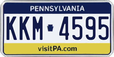 PA license plate KKM4595