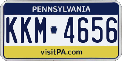 PA license plate KKM4656