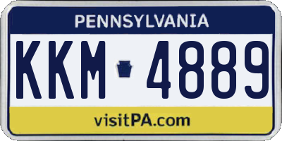 PA license plate KKM4889