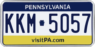 PA license plate KKM5057
