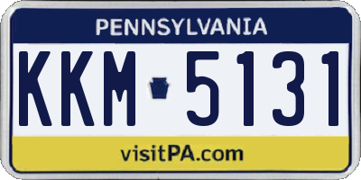 PA license plate KKM5131