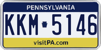 PA license plate KKM5146