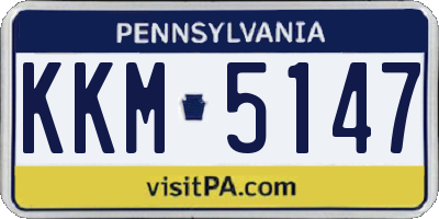 PA license plate KKM5147