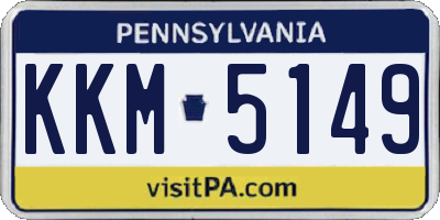 PA license plate KKM5149