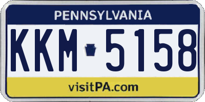 PA license plate KKM5158