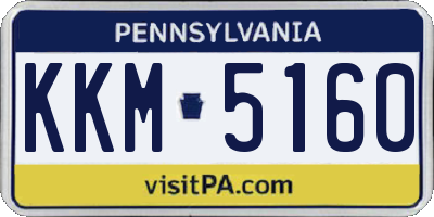 PA license plate KKM5160