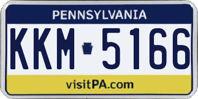 PA license plate KKM5166