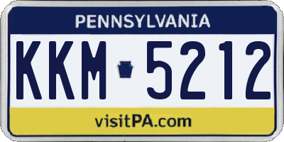 PA license plate KKM5212
