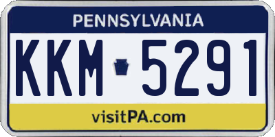 PA license plate KKM5291