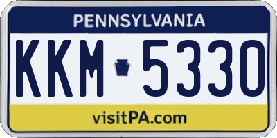 PA license plate KKM5330