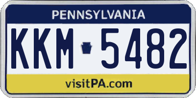 PA license plate KKM5482