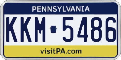 PA license plate KKM5486