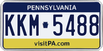 PA license plate KKM5488