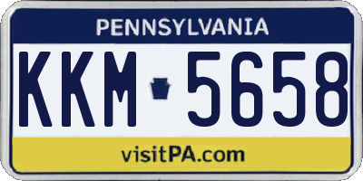 PA license plate KKM5658