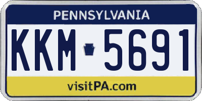 PA license plate KKM5691