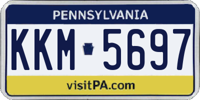 PA license plate KKM5697