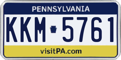 PA license plate KKM5761