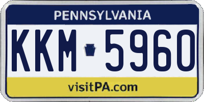 PA license plate KKM5960