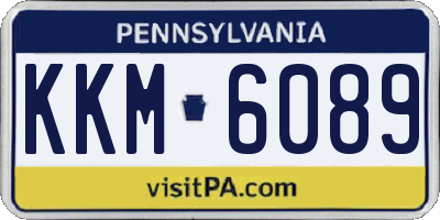 PA license plate KKM6089