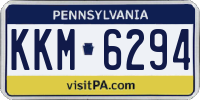 PA license plate KKM6294