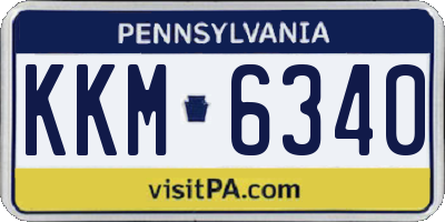 PA license plate KKM6340