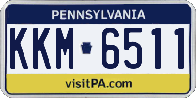PA license plate KKM6511