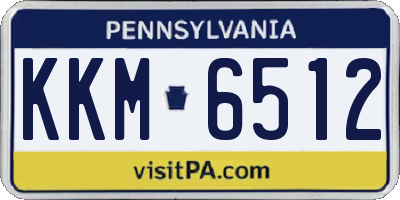PA license plate KKM6512